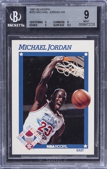 1991-92 NBA Hoops #253 Michael Jordan - BGS MINT 9
